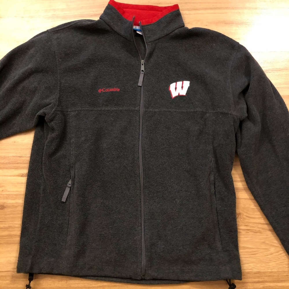 Columbia Wisconsin Badgers Fleece Full Zip